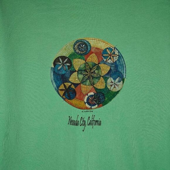 Hanes Nevada City California Boho Cotton Vintage Graphic Baby Tee - Picture 4 of 5